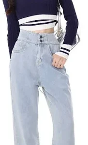 Lassie Alpha J23 ready stok Autentik HW Celana Panjang Highwaist Kulot celana jeans wanita cargo pants jeans